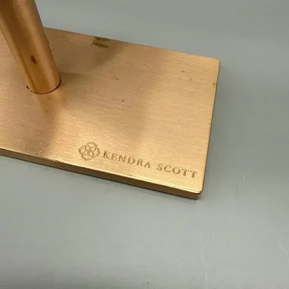 KENDRA SCOTT T-Bar Gold Metal/Acrylic Jewelry Necklace Stand Display - Picture 4 of 7